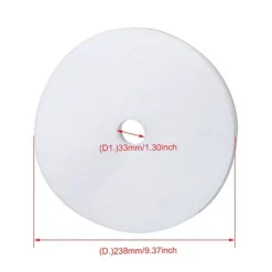 New 20 st Svamp Torktumlare Avgasfilter Ersättningsdel 23.8cm Diameter[D]