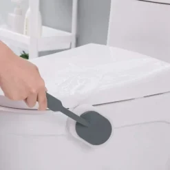 New AIZHENCHEN 3 st Svampborstar med Långt Handtag, Rengöringsborste med Svamp för Badrumsplattor och Toalett