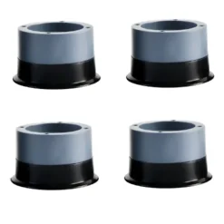 Discount 4 st Svarta Antivibrationskuddar, 4 st Basfotskuddar för Tvättmaskin, Halkfria Höjdökande Stöt- och Ljudreducerande Mattor för Tvättmaskin och Torktumlare Su | Fyndiq