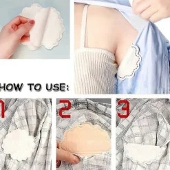 Hot 50 st Svettabsorberande Underarmsinlägg, Stora Självhäftande Armhålsskydd