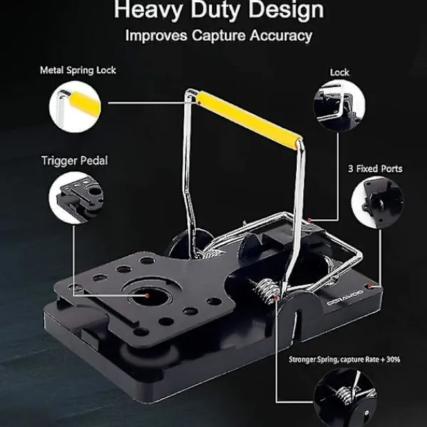 Outlet 4 st Återanvändbar midja musfälla, känslig musfälla inomhus