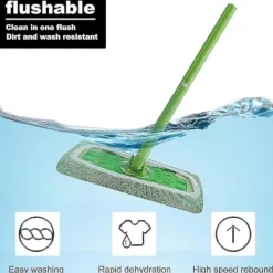 Clearance 6 st Återanvändbara Mikrofibermoppdynor För Swiffer Sweeper Mopp, Torra Svepdukar - Våta Moppdukar För Moppning Av Golv -Sy