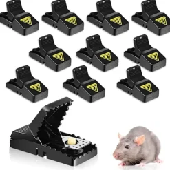 Hot 10 st återanvändbara musfällor med betesbehållare