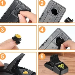 Hot 10 st återanvändbara musfällor med betesbehållare