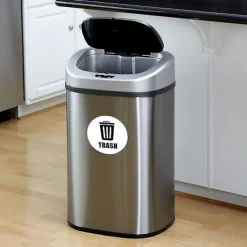 Discount 6 st återvinningsetiketter för soptunna stor skylt sopor återvinningsetikett återanvändning återvinning vinyl