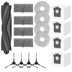 Best 17 st Tillbehör för Dreame L40 Ultra AE/D20 Ultra / RLD31SE/ MOVA E40 Ultra Dammsugare Huvudborste Sidoborste Filter Mopp Dammpåse