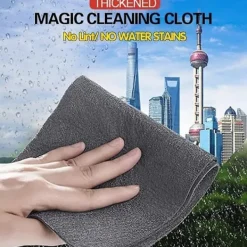 Sale 10 st Tjocka Magiska Rengöringsdukar, Mikrofiber utan Spår Absorberande Omedelbar Polering Återanvändbar Rengöringsduk