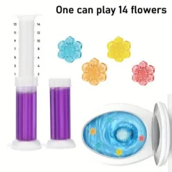 Hot 6 st, toalett rengöringsgel, toalettgel med blomdoft, toalettdeodoriserande gel med blomdoft