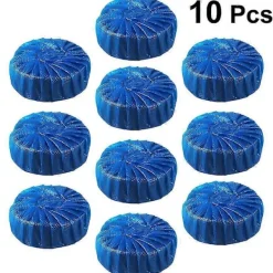 Hot 10 st Toalettblock Blå Badrum Toalett Tank Rengörare