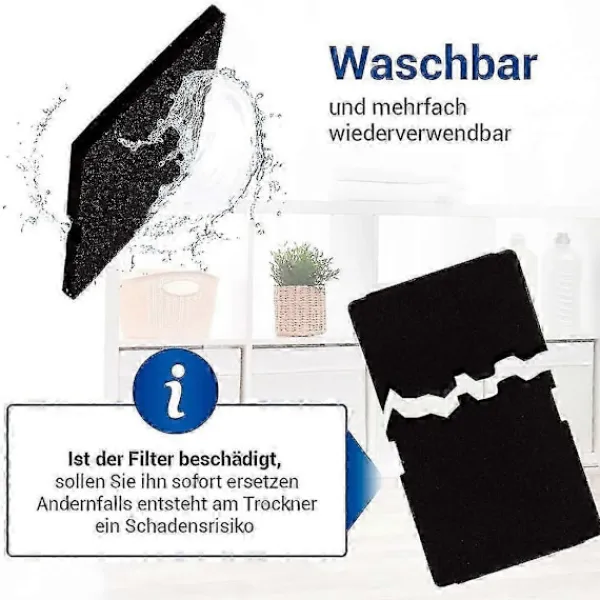 Clearance 10 st Torkfilter kompatibelt med Torktumlare Ersättning kompatibel med 2964840100, Filter kompatibelt med