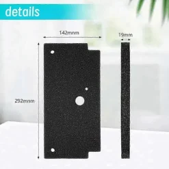 Online 6 st Torktumlare Svampfiltermatta Kompatibel med Bosch 12022801 Kompatibel med Constructa CWK3R200/02 Kompatibel med Siemens WQ33G2C90/01 Black
