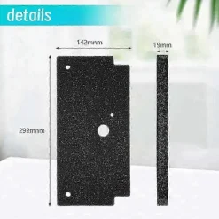 New 6 st Torktumlare Svampfiltermatta för Bosch 12022801 för Constructa CWK3R200/02 för Siemens WQ33G2C90/01 Edition 0617