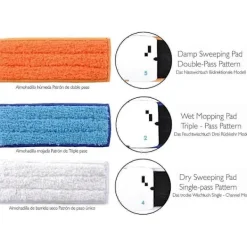 Hot CL 5 st Trasor för 240, Återanvändbara Ersättningstrasor i Mikrofiber, (med Golvmoppningstrasor, Våtservetter och Torrsopningstrasor)