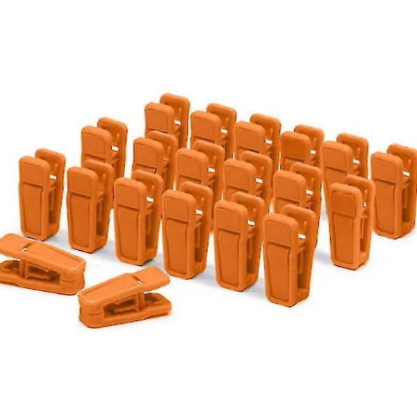 Outlet 20 st Tunga Klädnypor Plastklädnypor Tvättklädsnålar - FÄRG: Svart