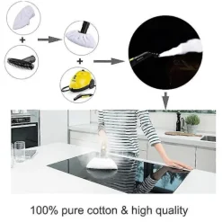 Discount 5 st Tvättbara Triangulära Mikrofiber Rengöringsdynor Överdrag Tvättbara Dukar För Alla Andra Ångmoppar På Marknaden[D]