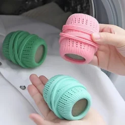 Discount 1 st Tvättboll Tvättmaskin Filter Fångar Ludd Rengöring Borttagare Hushållsrengöringsboll Återanvändbar LM light green