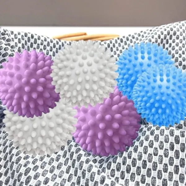 Outlet 6 st tvättbollar för tvättmaskin, torktumlare, återanvändbara, för rengöring av kläder hemma