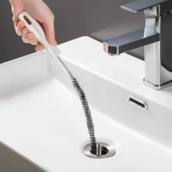 New 2 st tvättborstar för rengöring av avlopp Flexibel avloppshår Ca