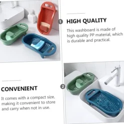 Hot 1 st tvättbräda - Handtvätt Rengöring Bräda Diskho Mini Bärbar Tvättmaskin Sock Tvättbräda Pp Djur Barn Underkläder green
