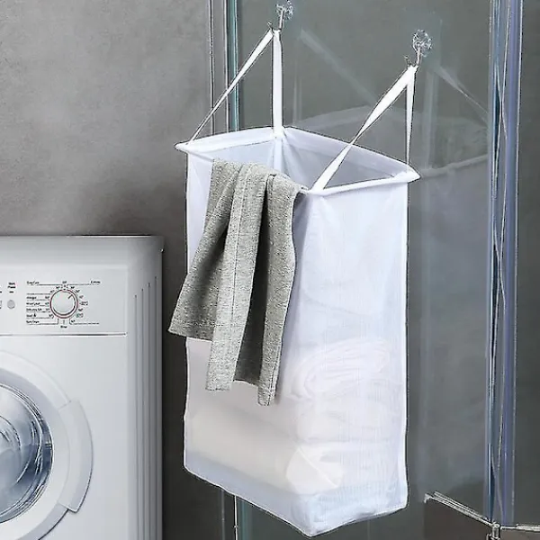 Outlet 2 st tvättkorg i nät för smutsiga kläder