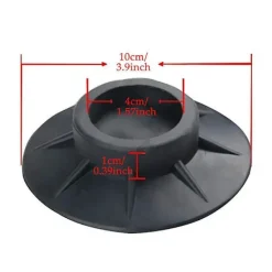 Outlet 4 st Tvättmaskin Gummistöd Dämpare Stativ Halkskydd