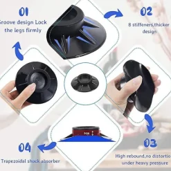 Outlet 4 st Tvättmaskin Gummistöd Dämpare Stativ Halkskydd