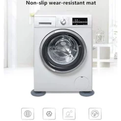 Outlet 4 st Tvättmaskin Gummistöd Dämpare Stativ Halkskydd
