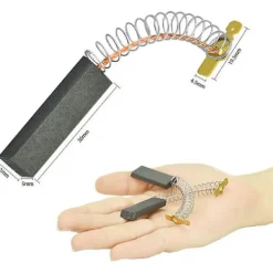 2 st Tvättmaskin Kolborstar Tvättmaskin Kolborstar Motor Kolborste Elmotor Kolborste För Bosch Siemens, 36 X 5 X 12 Mm_Kv