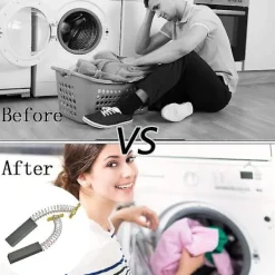 2 st Tvättmaskin Kolborstar Tvättmaskin Kolborstar Motor Kolborste Elmotor Kolborste För Bosch Siemens, 36 X 5 X 12 Mm_Kv