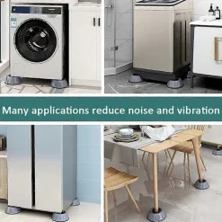 Sale 4 st Tvättmaskin Stödmattor Anti-Vibrationsben Stopp Fotplatta Fötter