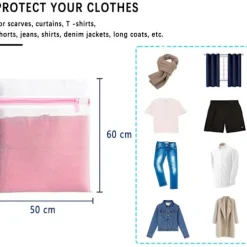 Online 2 st tvättmaskin tvättnät, 50 x 60 cm tvättmaskin