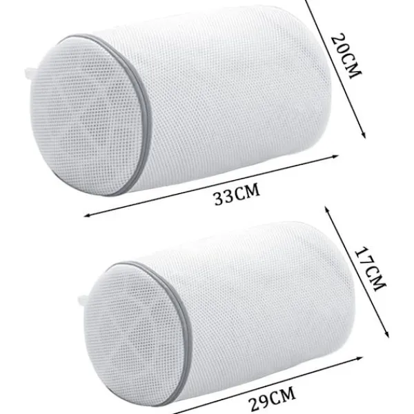 Online 2 st tvättmaskinpåsar för skor, tvättpåse för skor, torktumlare, dörrskosnät för känsliga träningsskor, strumpor, behåar