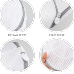 Online 2 st tvättmaskinpåsar för skor, tvättpåse för skor, torktumlare, dörrskosnät för känsliga träningsskor, strumpor, behåar
