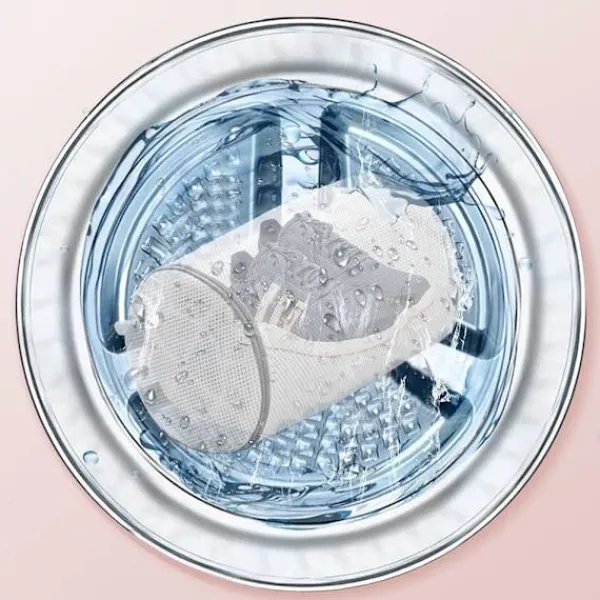 Online 2 st tvättmaskinpåsar för skor, tvättpåse för skor, torktumlare, dörrskosnät för känsliga träningsskor, strumpor, behåar