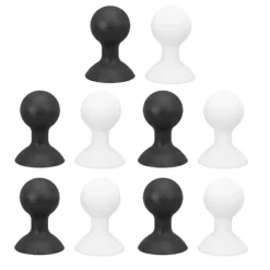 New 10 st tvättmaskinsdörrstopp i gummi, universell för tvättmaskiner med frontmatning