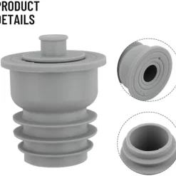 Clearance 1 st Tvättmaskinspipeskarv, avloppsrörsförsegling, deodorering för tvättmaskin, grå avlopp
