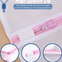 Discount 2 st Tvättnät 80cm x 60cm Stor Storlek Tvättpåse Tvätt