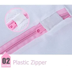 Sale 2 st Tvättnät för Tvättmaskin, Rese-tvättpåse Set för Torktumlare, Hållbara Tvättnät för Fintvätt, BH:ar, Underkläder, Portabel M 40cmx50cm