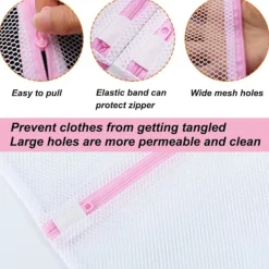 Sale 2 st Tvättnät för Tvättmaskin, Rese-tvättpåse Set för Torktumlare, Hållbara Tvättnät för Fintvätt, BH:ar, Underkläder, Portabel M 40cmx50cm