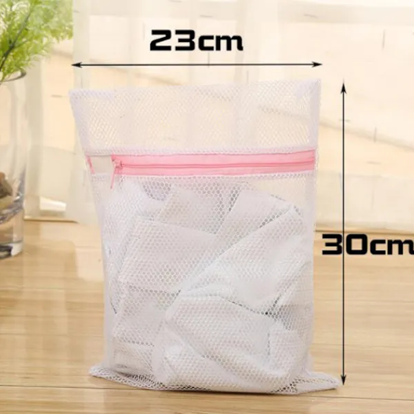 Outlet 3 st tvättpåsar för att skydda dina olika kläder, skor, strumpor, behåar, underkläder_yux 23*30cm