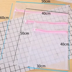 Outlet 3 st tvättpåsar för att skydda dina olika kläder, skor, strumpor, behåar, underkläder_yux 23*30cm