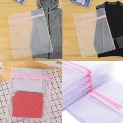 Outlet 3 st tvättpåsar för att skydda dina olika kläder, skor, strumpor, behåar, underkläder_yux 23*30cm