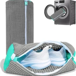 Best 2 st Tvättskopåsar för Tvättmaskin och Torktumlare, Återanvändbar Skopåse för Rengöring grey