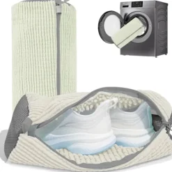 Best Holocky 2 st Tvättskopåsar för Tvättmaskin och Torktumlare, Återanvändbar Skopåse för Rengöring grey