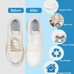 Best Holocky 2 st Tvättskopåsar för Tvättmaskin och Torktumlare, Återanvändbar Skopåse för Rengöring grey