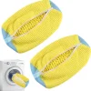 Hot 2 st Tvättskopåsar för Tvättmaskin och Torktumlare, Återanvändbar Skopåse för Rengöring gul