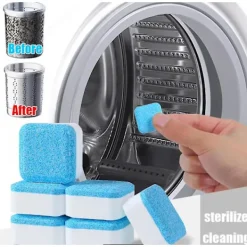 Sale 12 st Tvättutrustning Rengöringsmedel, Avlägsna Mögel Effervescerande Tabletter, Smuts Deodorant Rengöringsmedel Tabletter, Badrumstillbehör Badrumstillbehör | Fyndiq