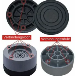 Outlet 4 st Universal Anti-Vibrationskuddar för Tvättmaskin Kylskåp, Kompatibla med Flera Märken