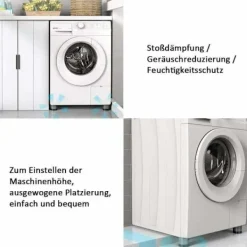 Outlet 4 st Universal Anti-Vibrationskuddar för Tvättmaskin Kylskåp, Kompatibla med Flera Märken