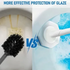 Discount 50 st Uppgraderade Toalettborsthuvuden Engångs Toalettstädningsborsthuvuden Kompatibla med Huvud